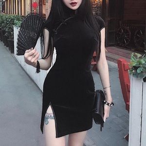 Gothic women's dress cheongsam chinese